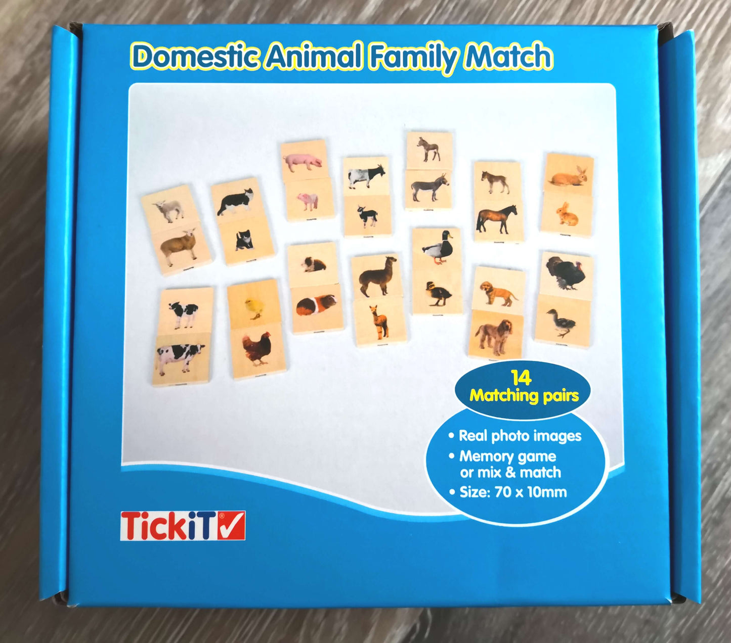 animal matching tiles - domestic