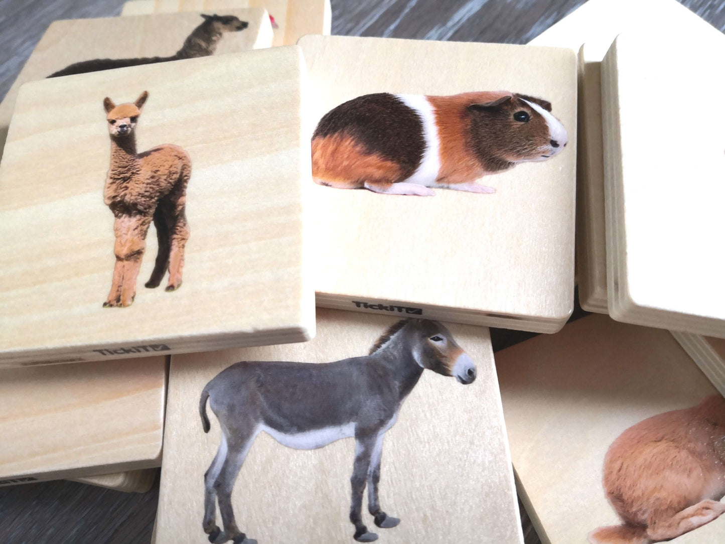 animal matching tiles - domestic