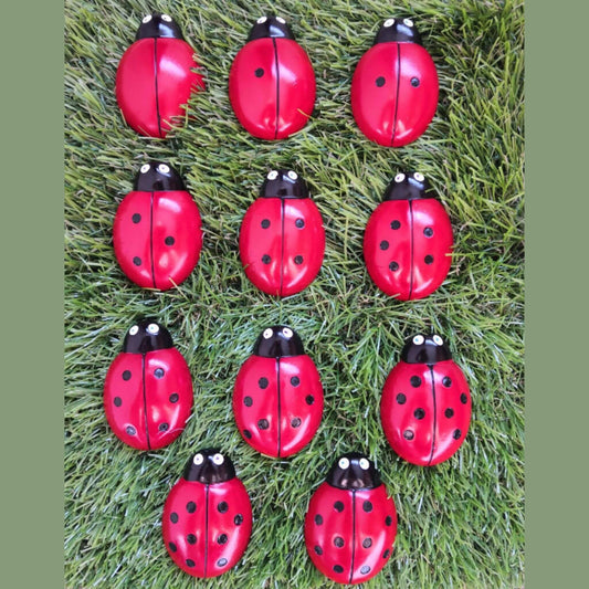Ladybug counting stones 0-10