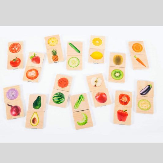 Wooden Fruit and Vegetable Match