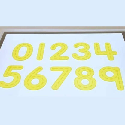 Trace numbers - Yellow silishapes