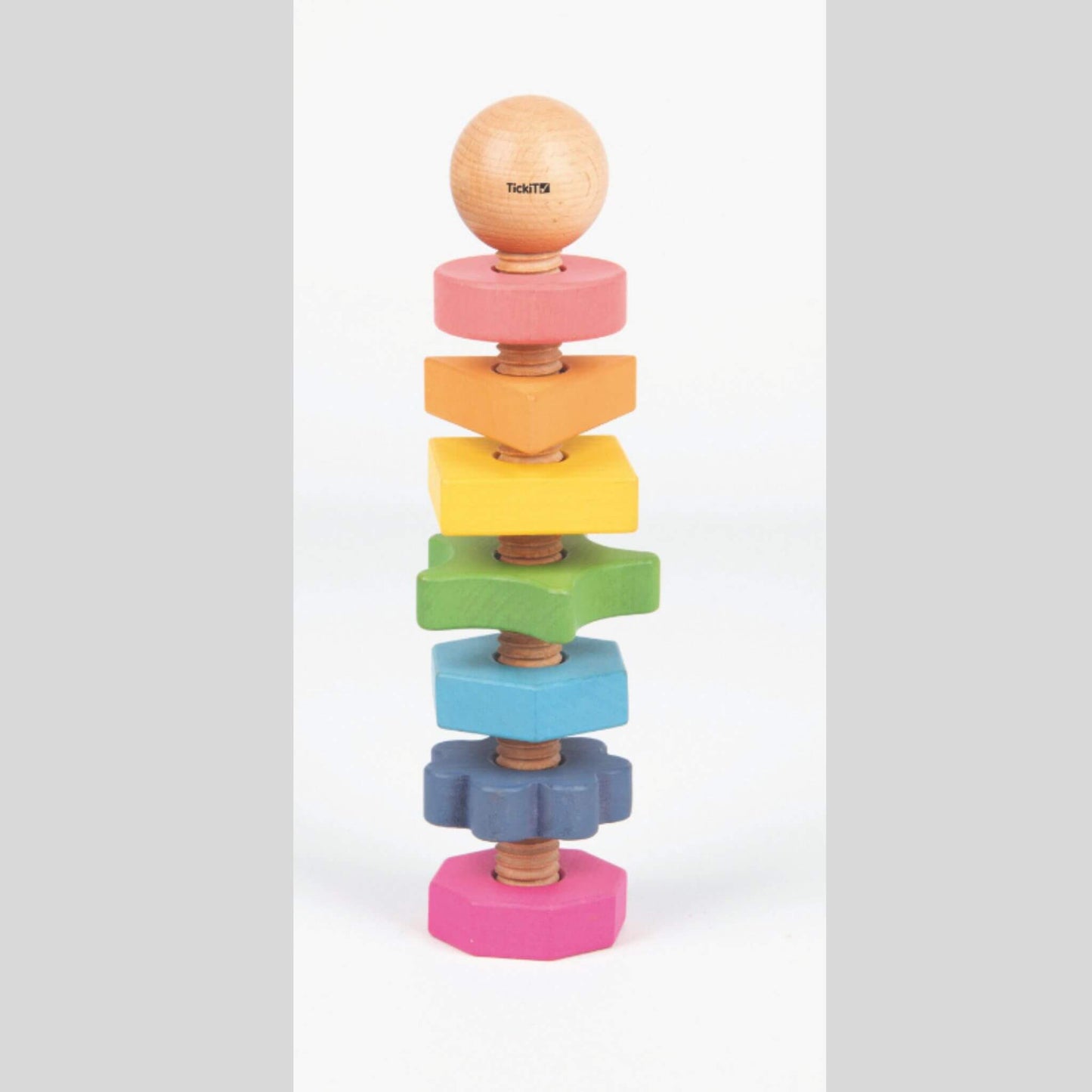 Rainbow Wooden Shape Twister