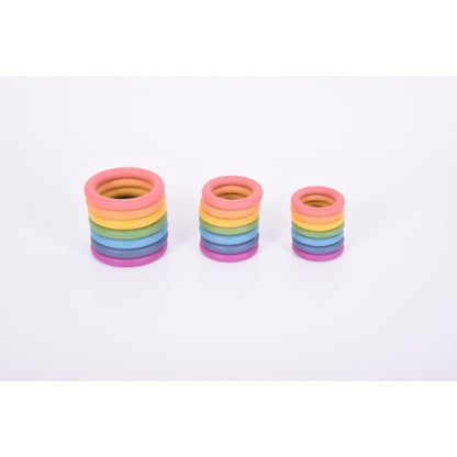 Rainbow Wooden Rings