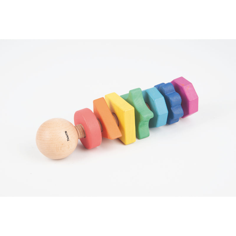 Rainbow Wooden Shape Twister
