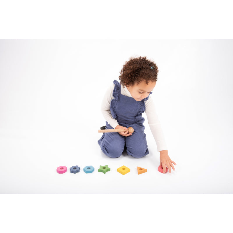 Rainbow Wooden Shape Twister