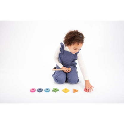 Rainbow Wooden Shape Twister