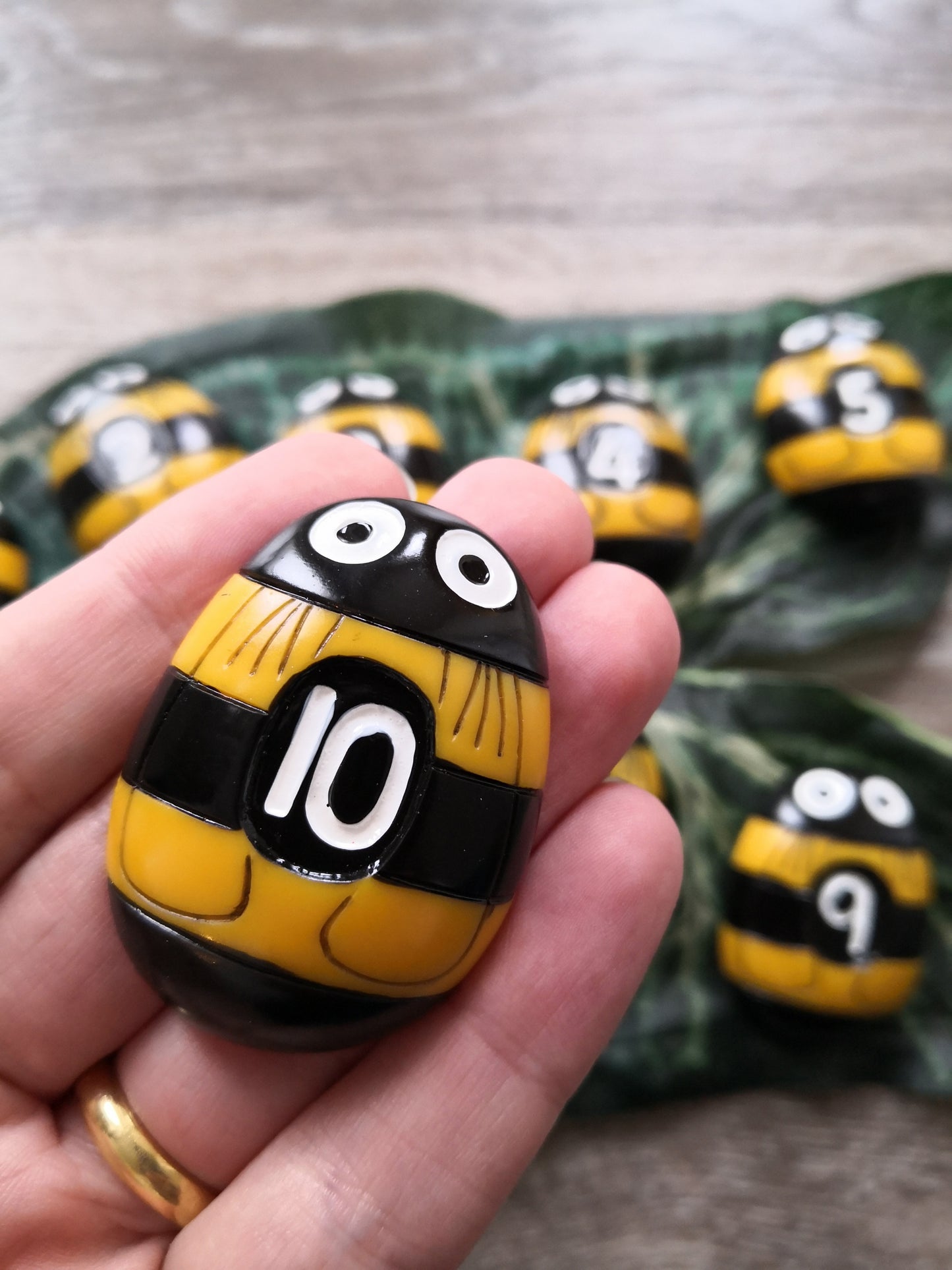 Bee Number Stones 1-10