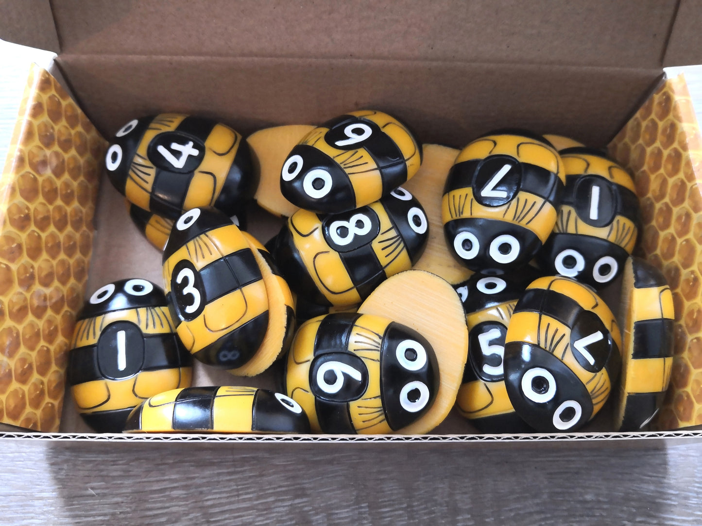 Bee Number Stones 1-10