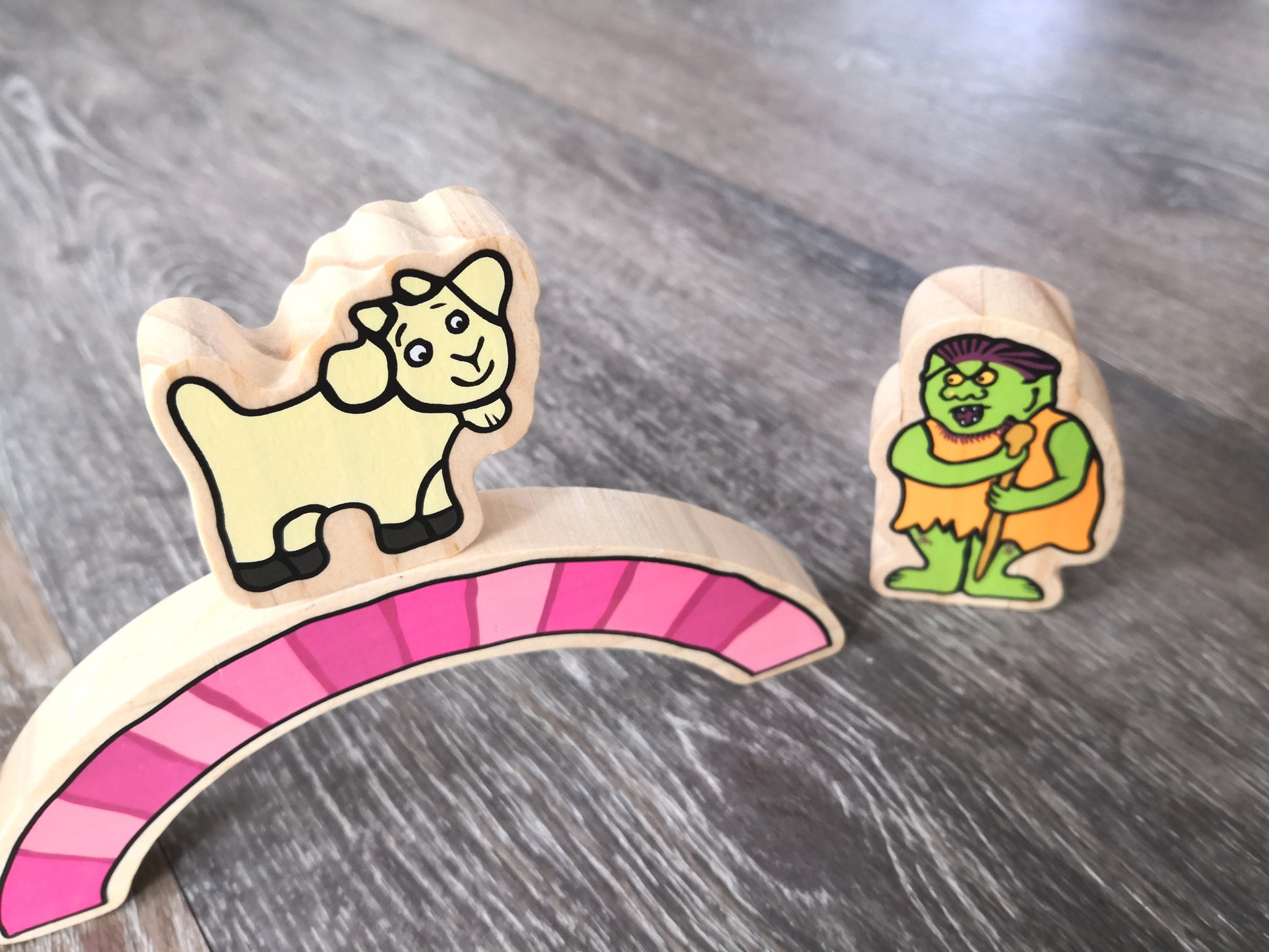 Billy goats gruff characters - yellow door