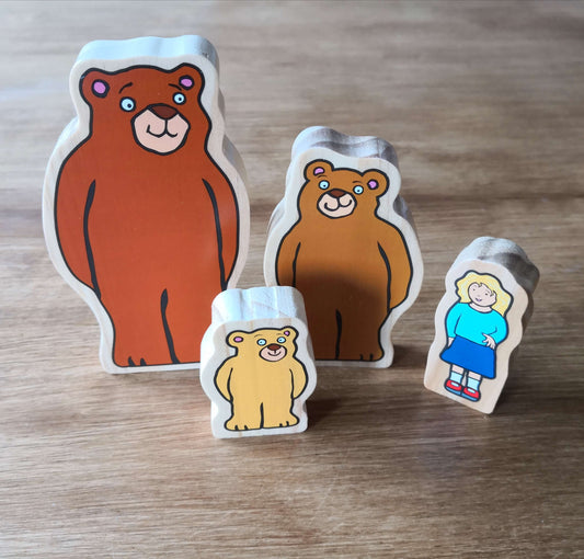 Goldilocks and the three bears characters