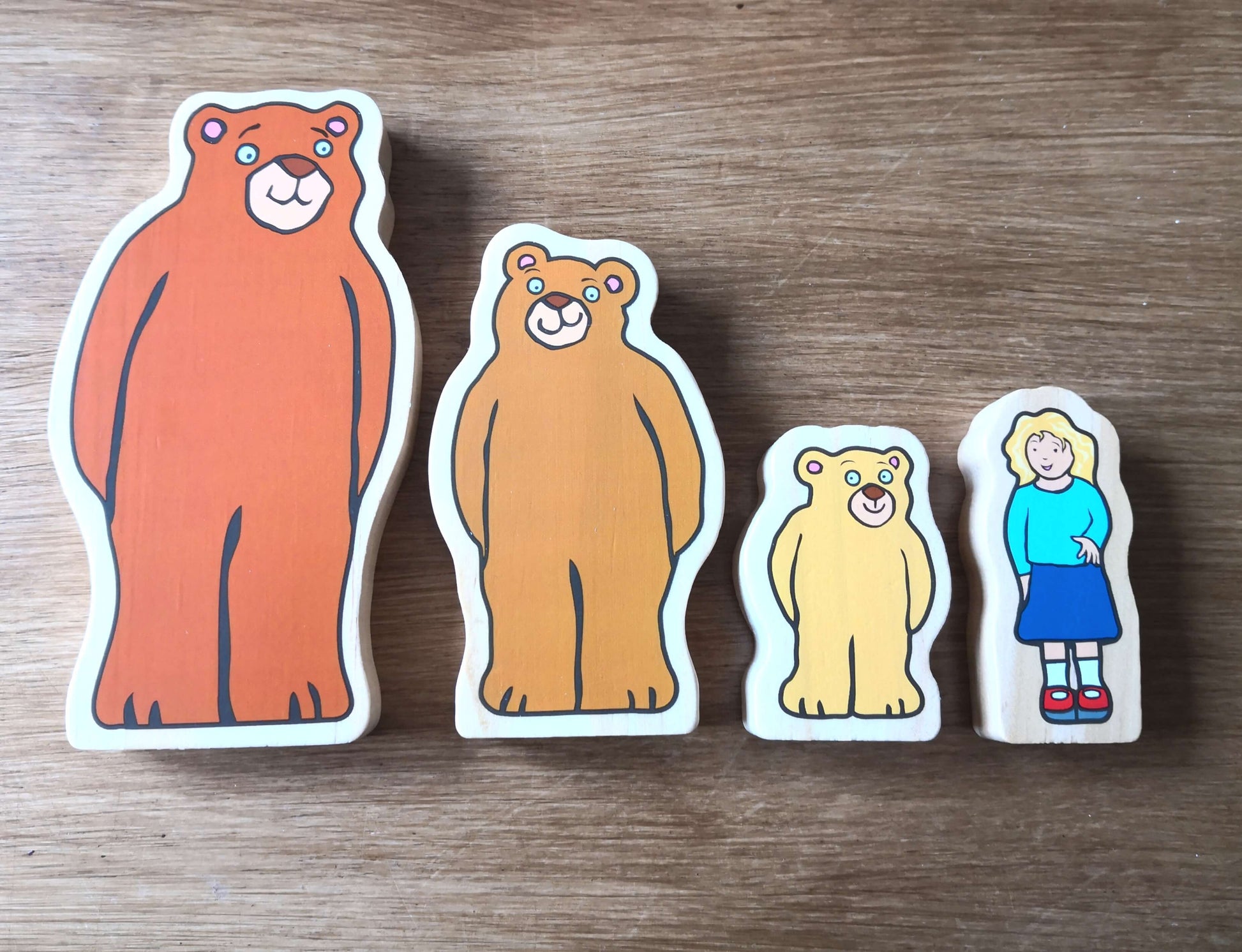 Goldilocks and the three bears characters