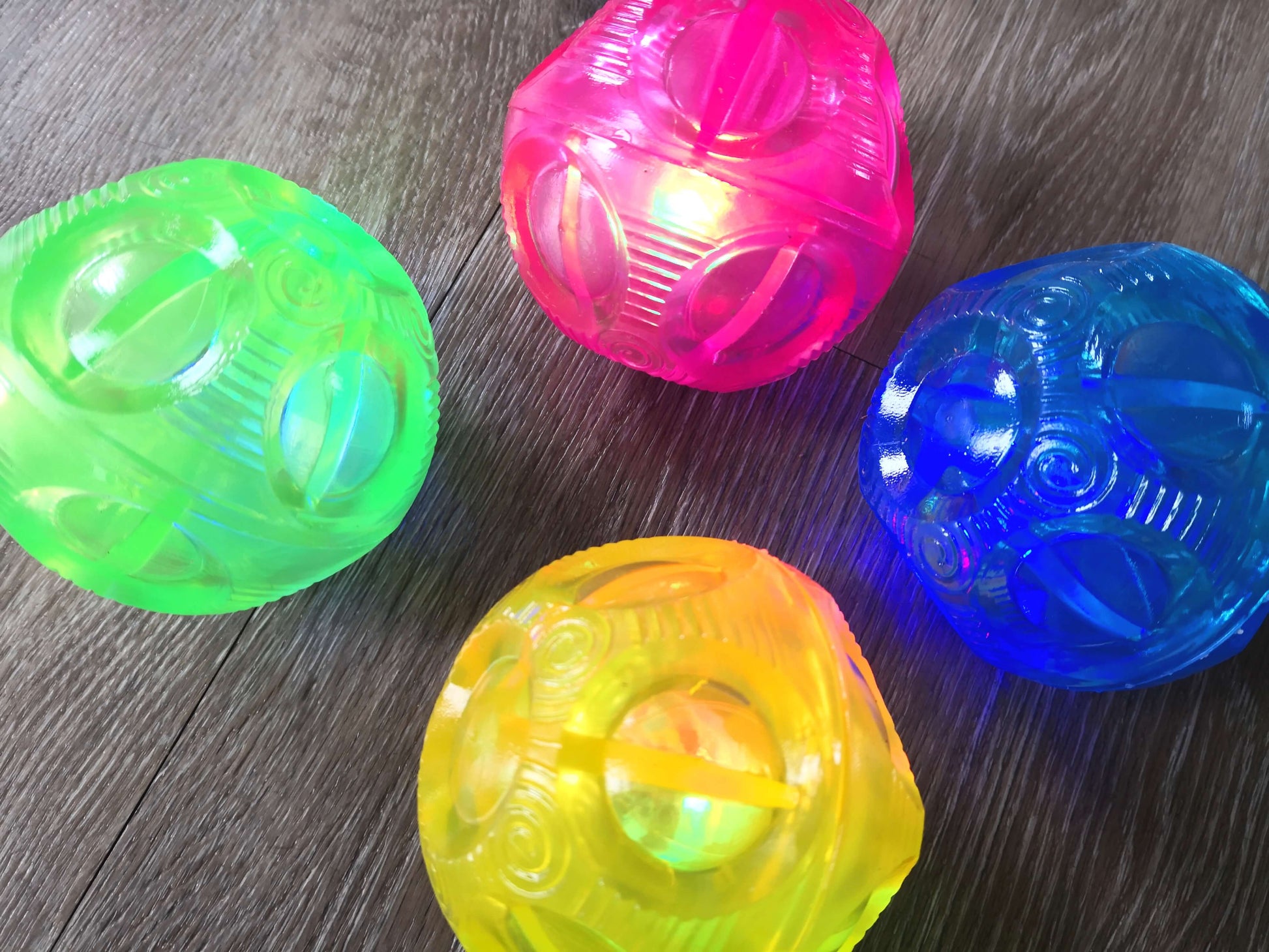 Sensory flashing balls - irregular bounce