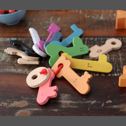 Rainbow Wooden Keys