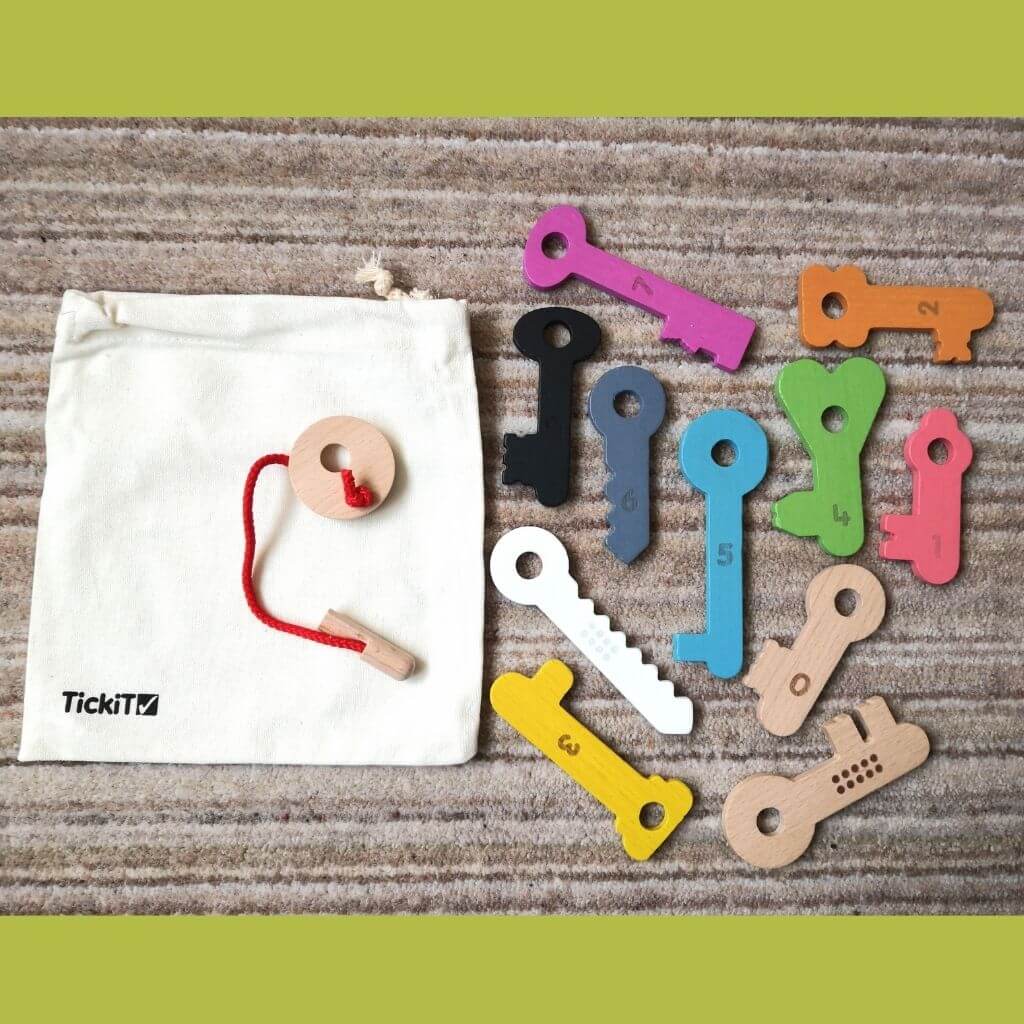 Rainbow Wooden Keys