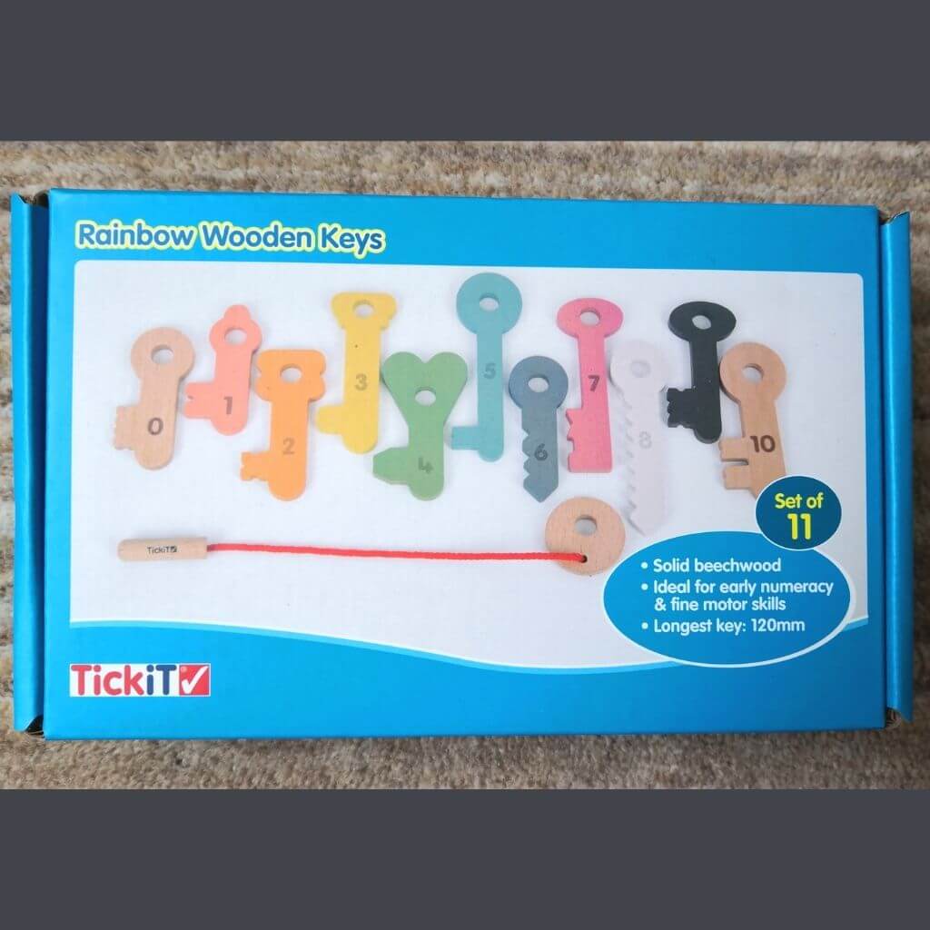 Rainbow Wooden Keys