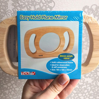 Easy hold plane mirror
