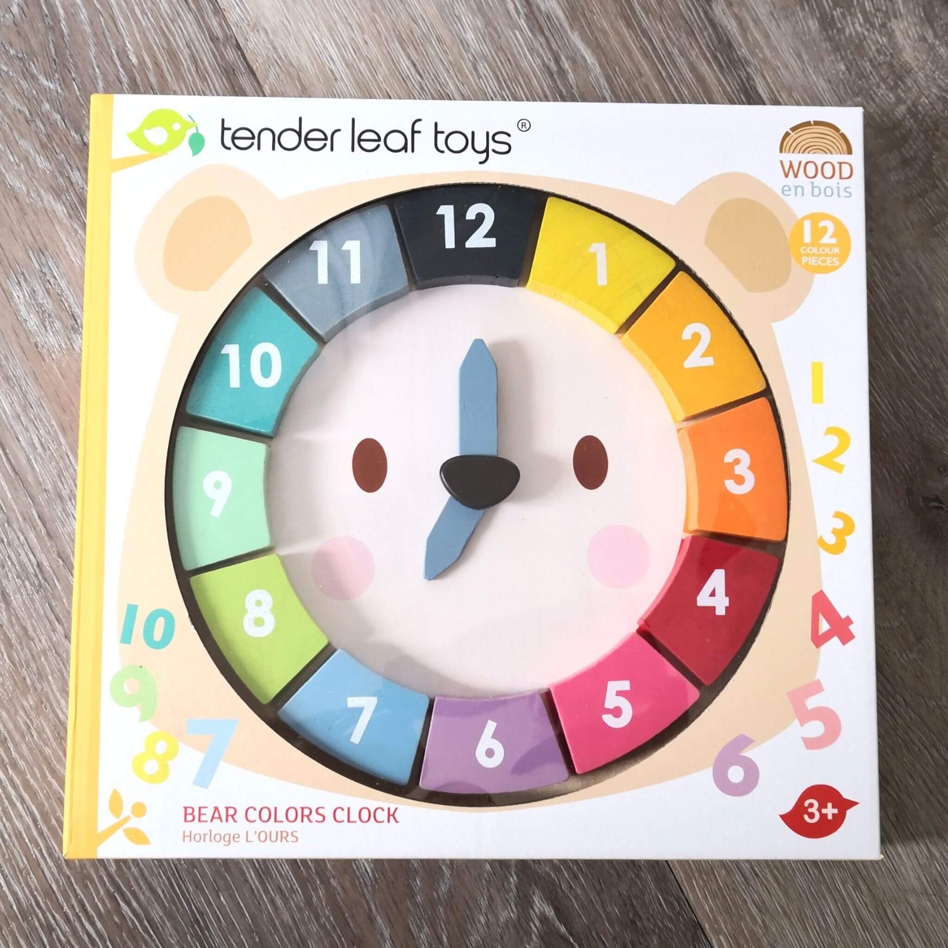 Bear colours clock - Tender leaf Toys