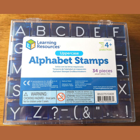 Uppercase Alphabet Rubber Stamps