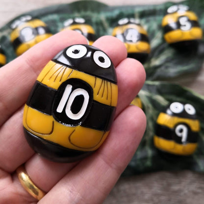 Honey bee number stones