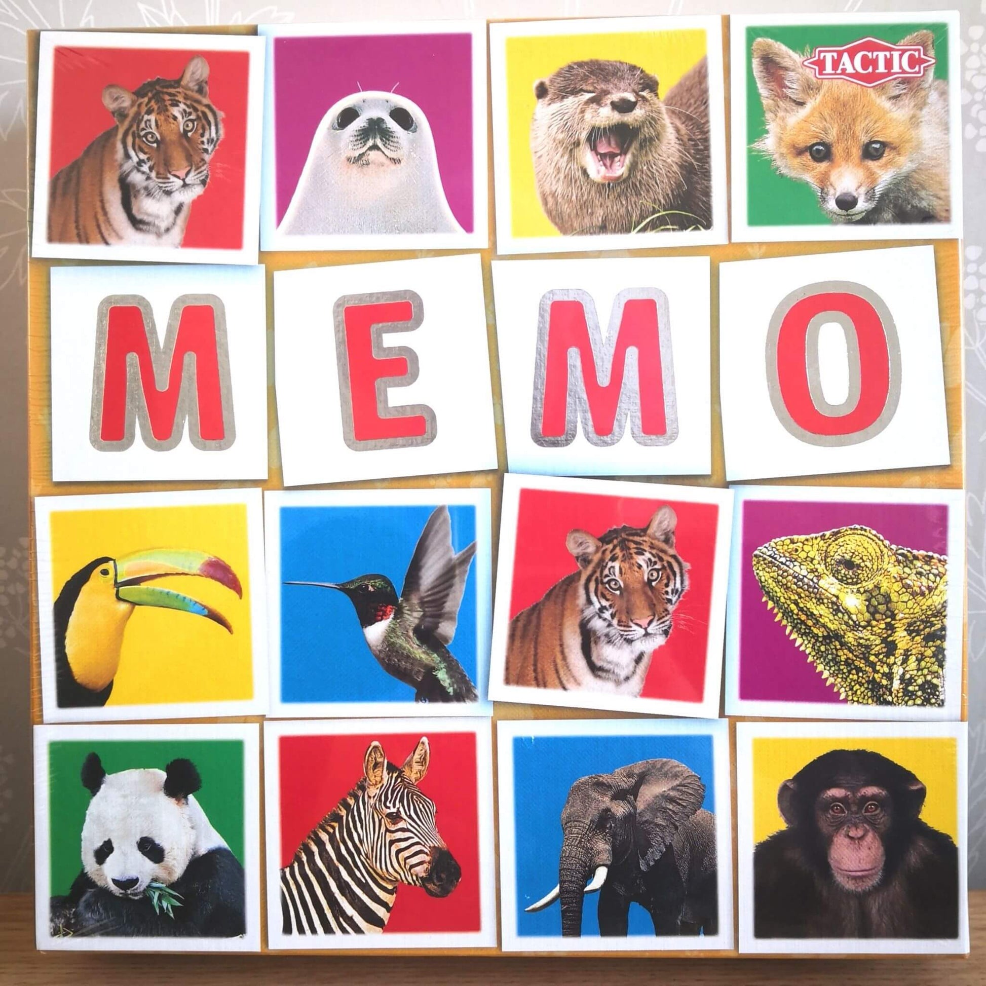wild animals memory game - memo