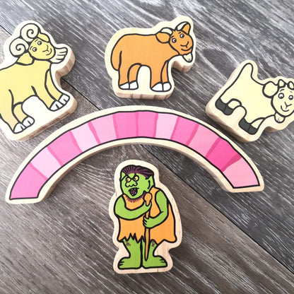 Billy goats gruff characters - yellow door