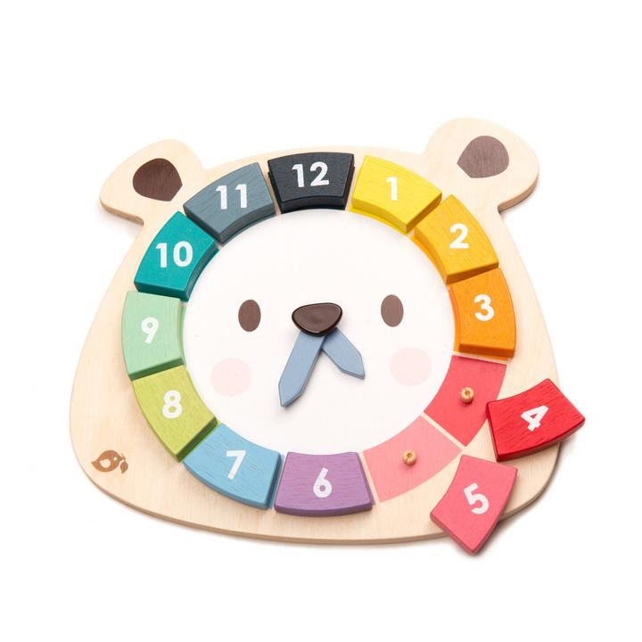 Bear colours clock - Tender leaf Toys