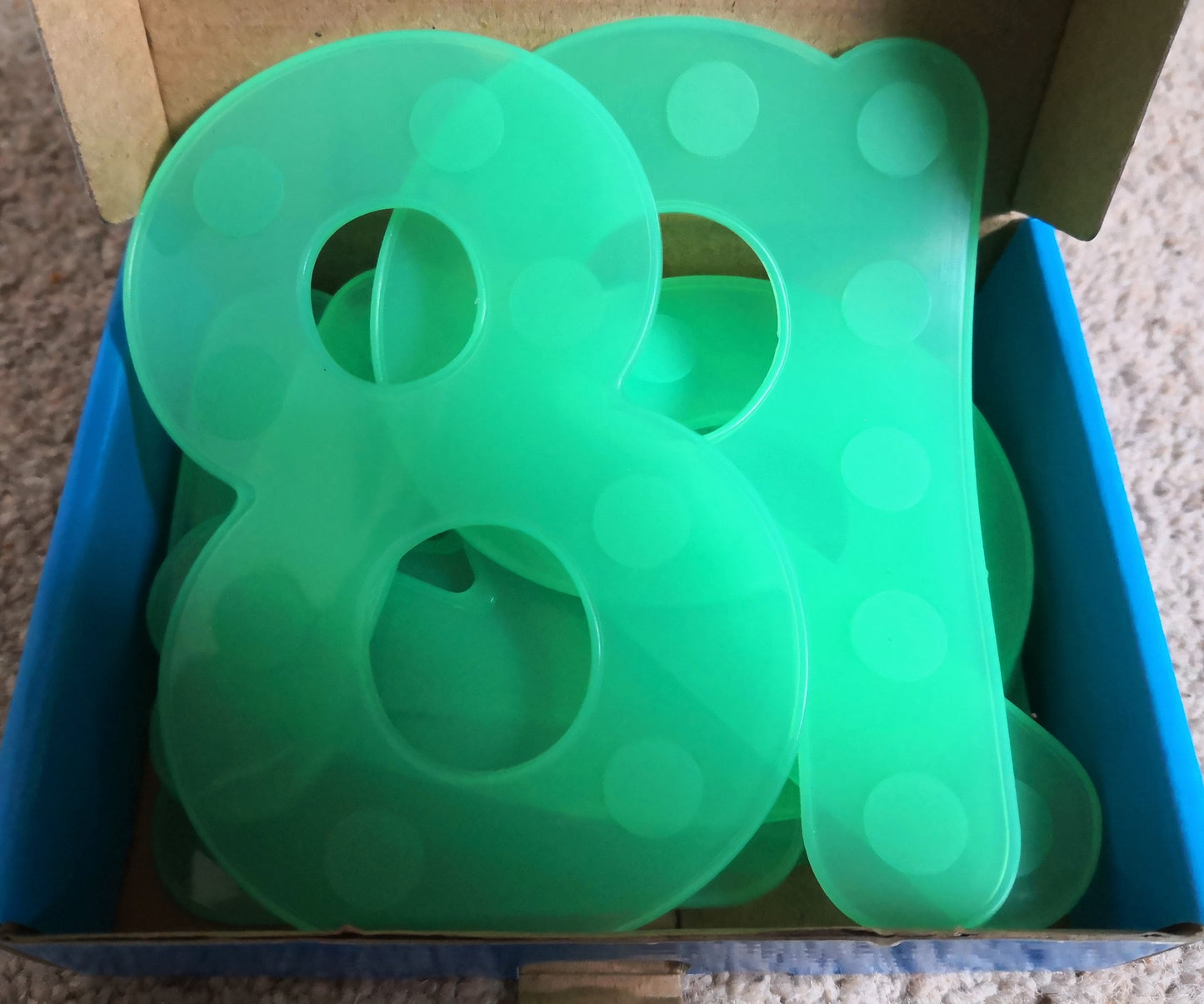 Silishapes silicone dot numbers