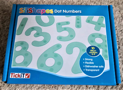 Silishapes silicone dot numbers